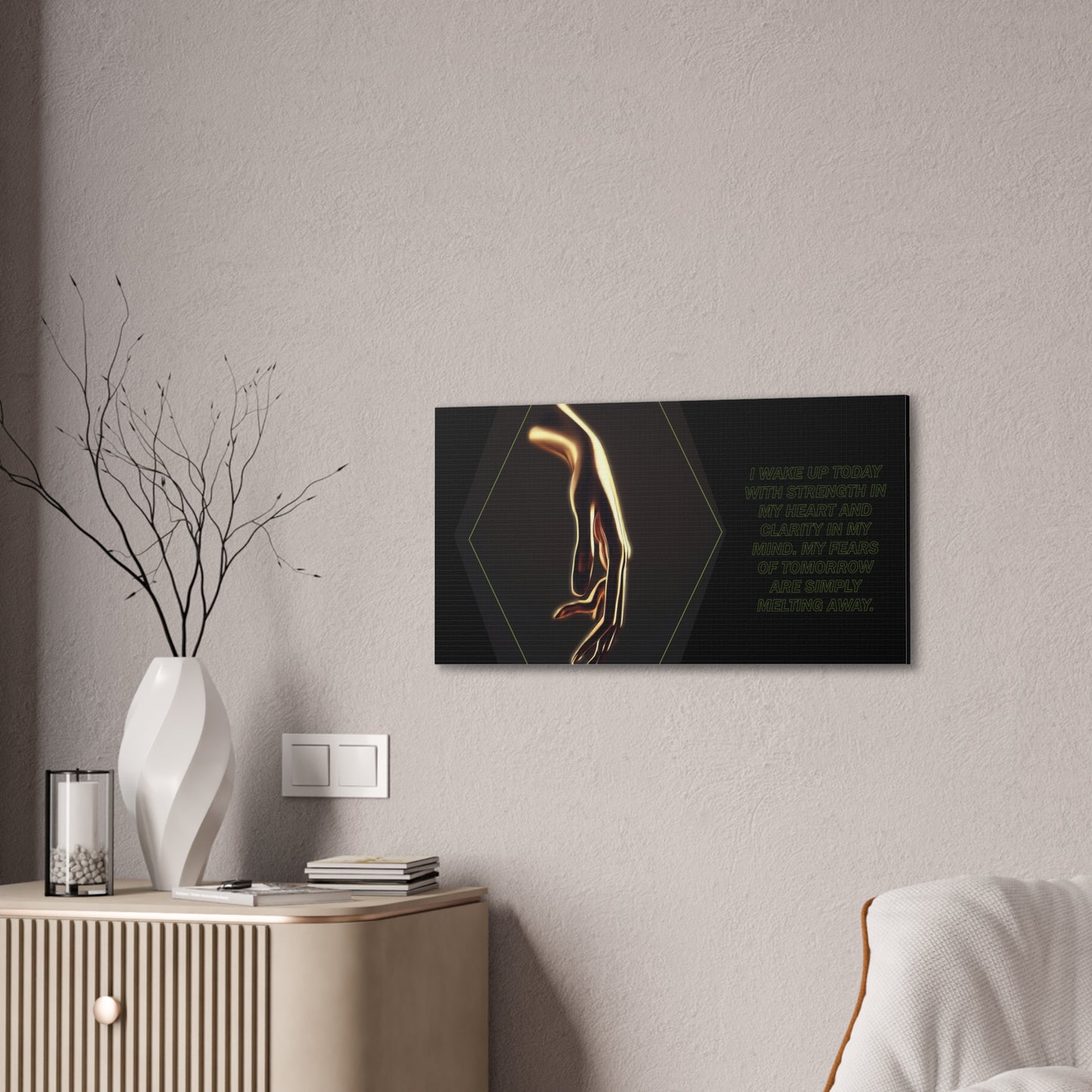 Strength and Serenity - Affirmation Wall Art