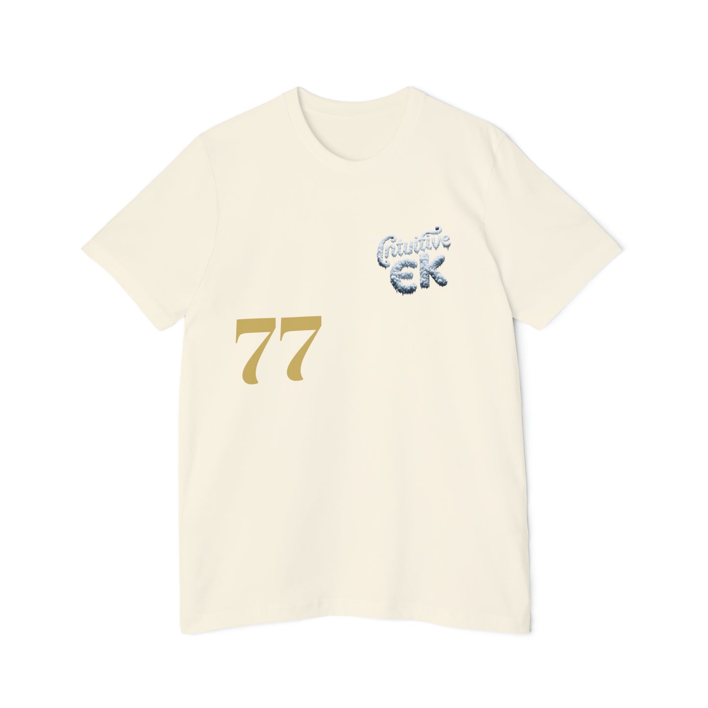 Intuitive EK77 Signature Unisex Cotton Tee: Versatile Style for AlI