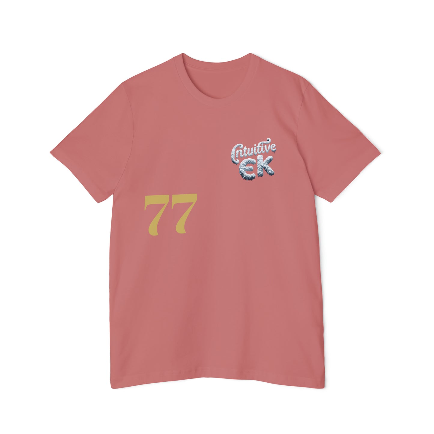 Intuitive EK77 Signature Unisex Cotton Tee: Versatile Style for AlI