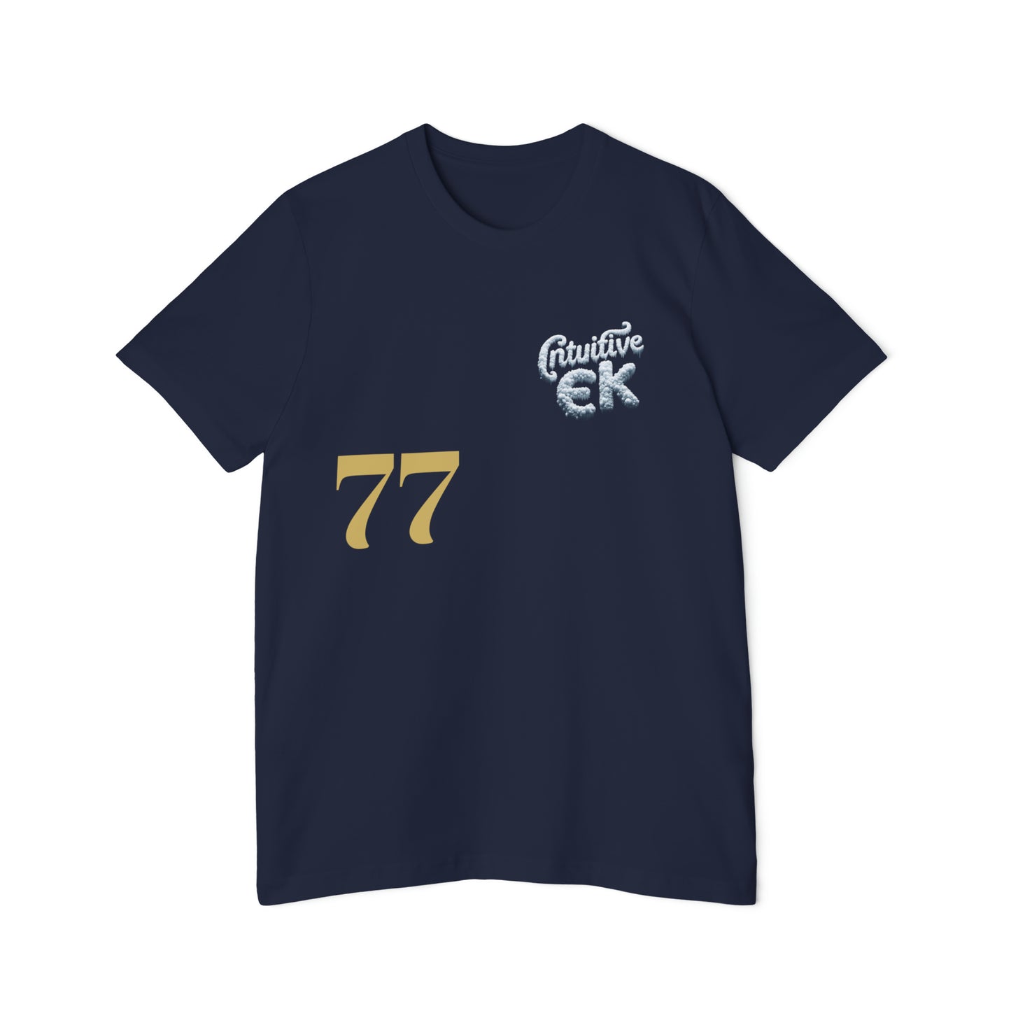 Intuitive EK77 Signature Unisex Cotton Tee: Versatile Style for AlI