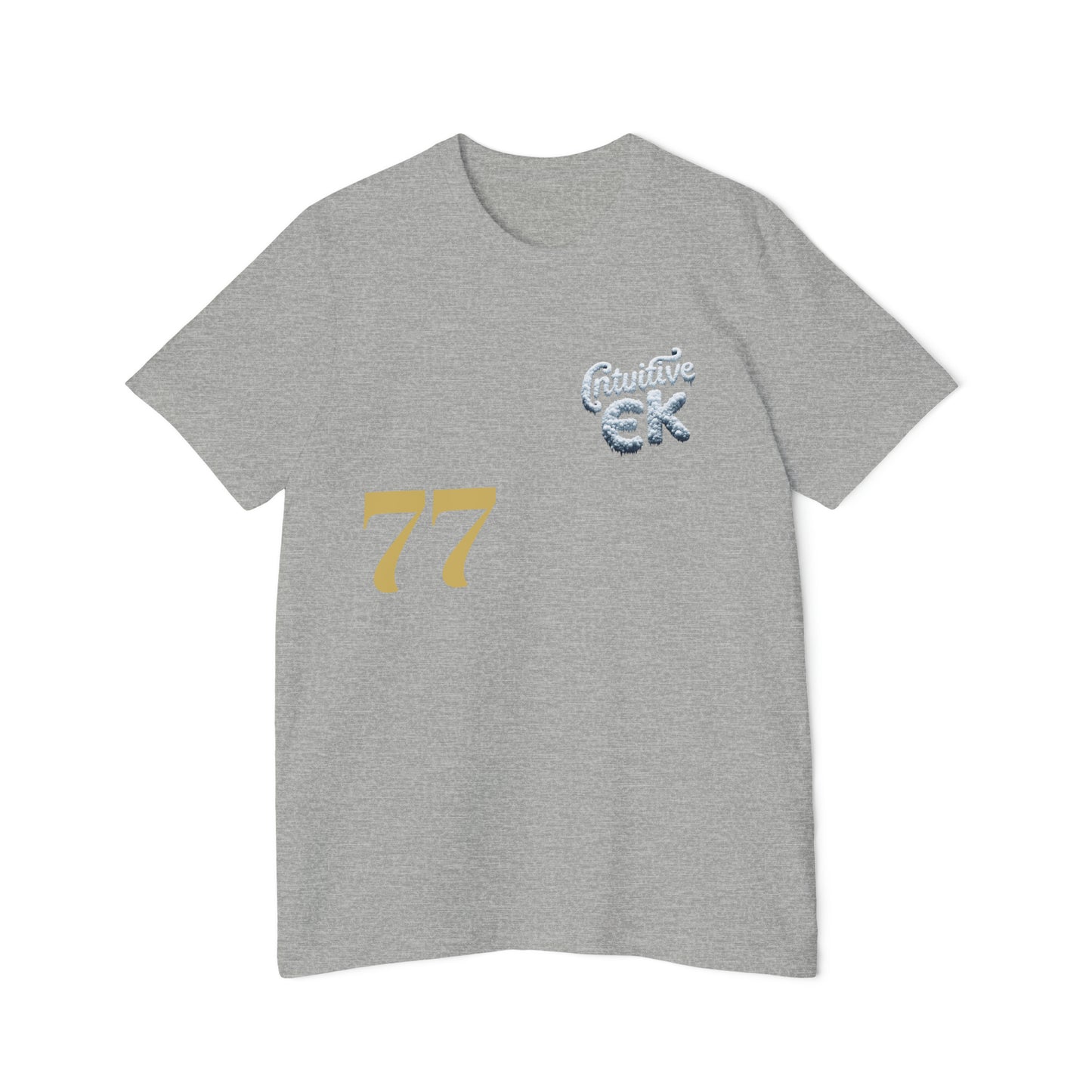 Intuitive EK77 Signature Unisex Cotton Tee: Versatile Style for AlI