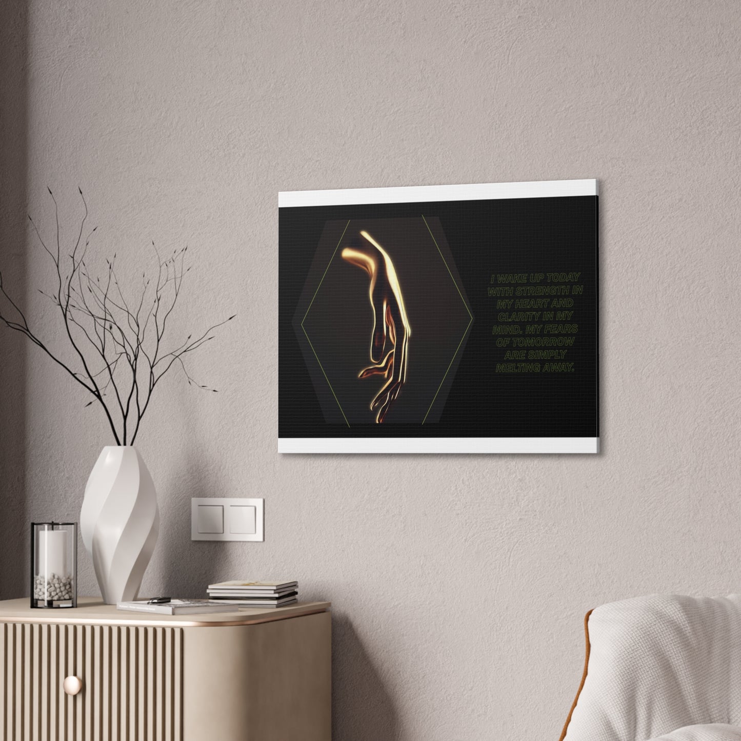 Strength and Serenity - Affirmation Wall Art