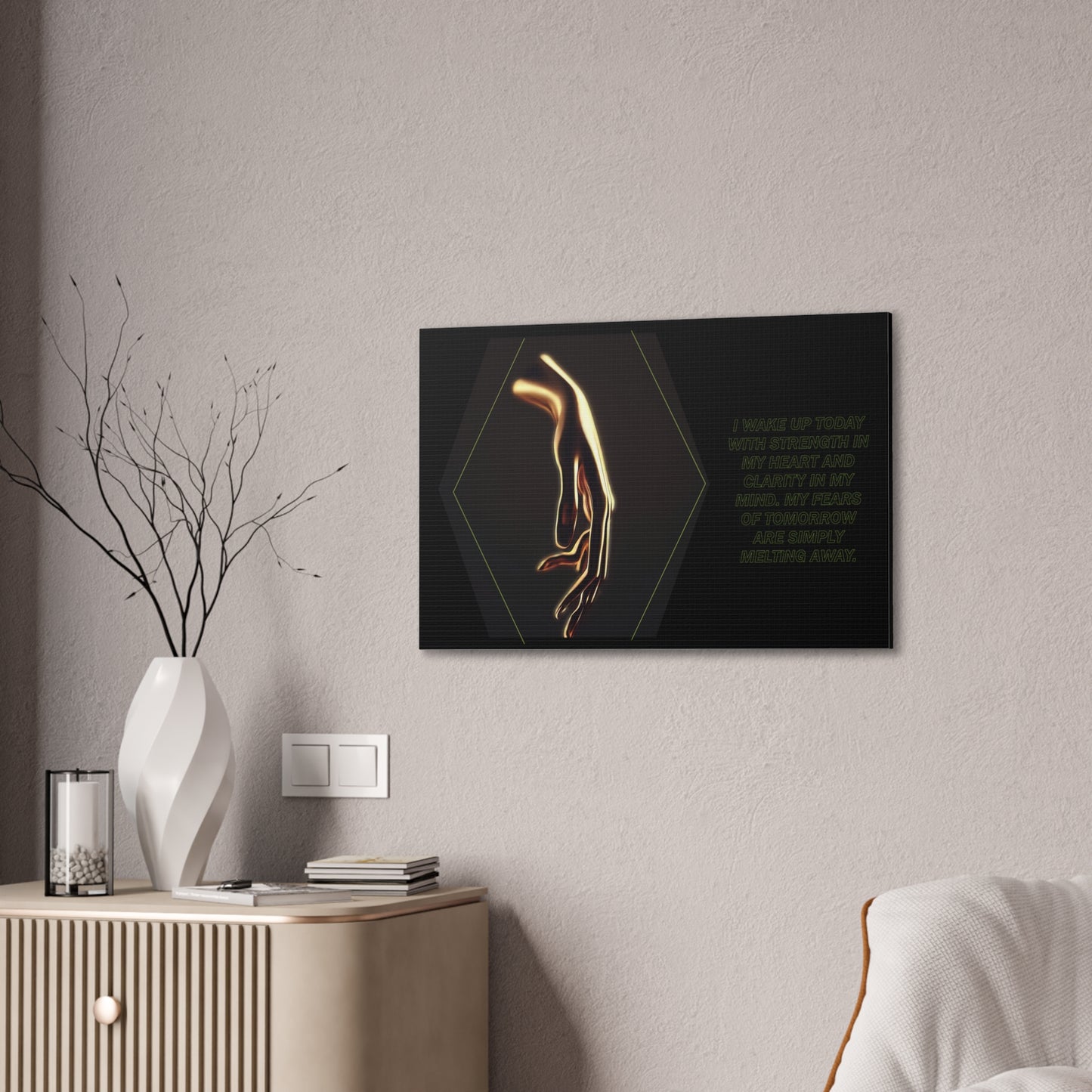 Strength and Serenity - Affirmation Wall Art