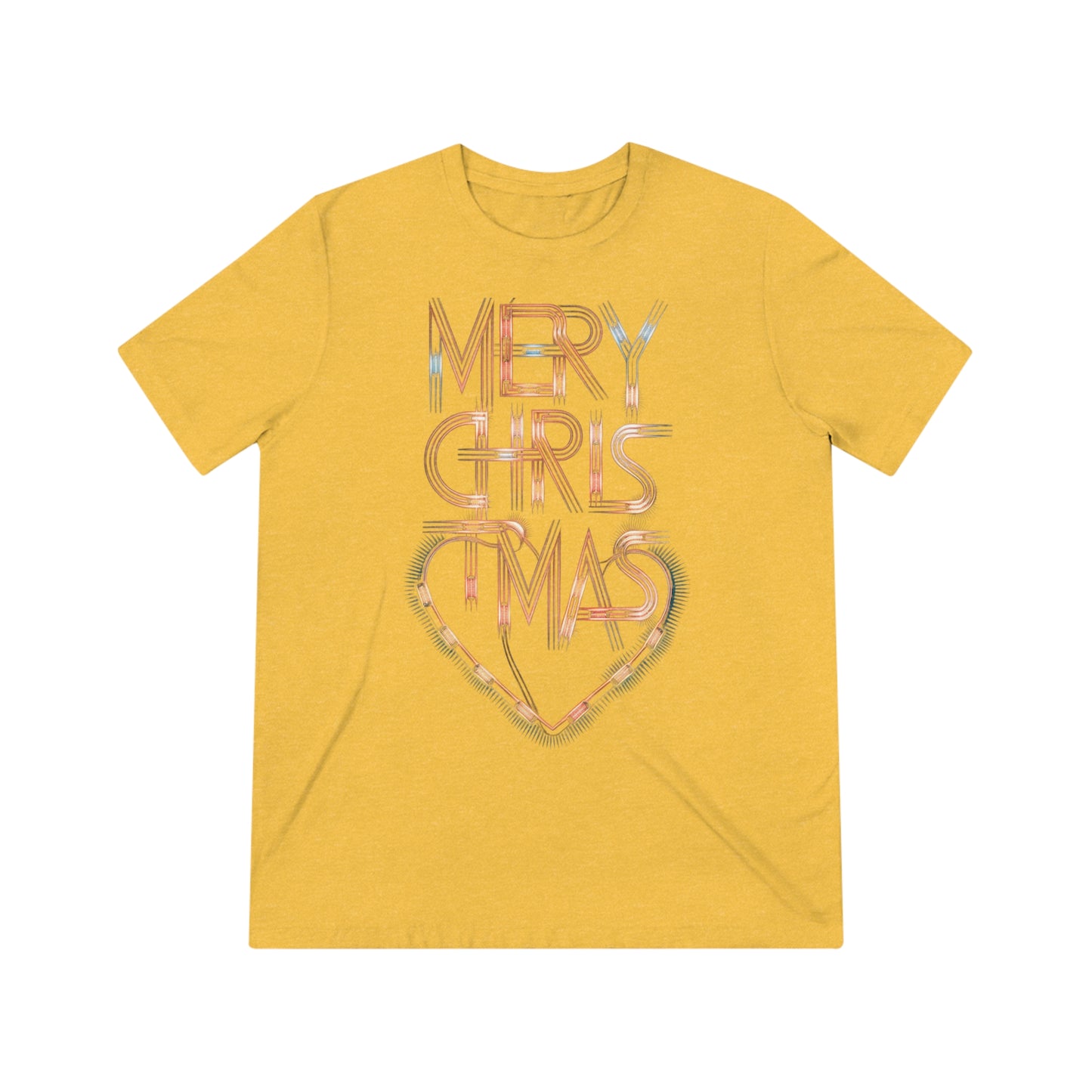 Geometric Christmas Lights Tee