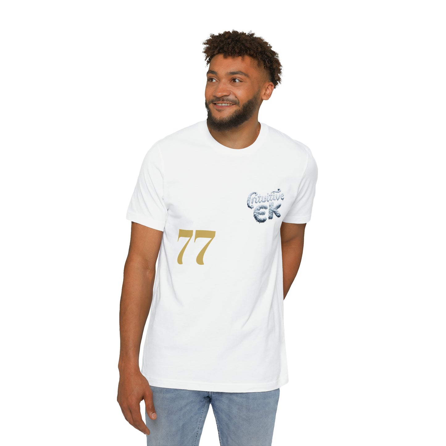 Intuitive EK77 Signature Unisex Cotton Tee: Versatile Style for AlI