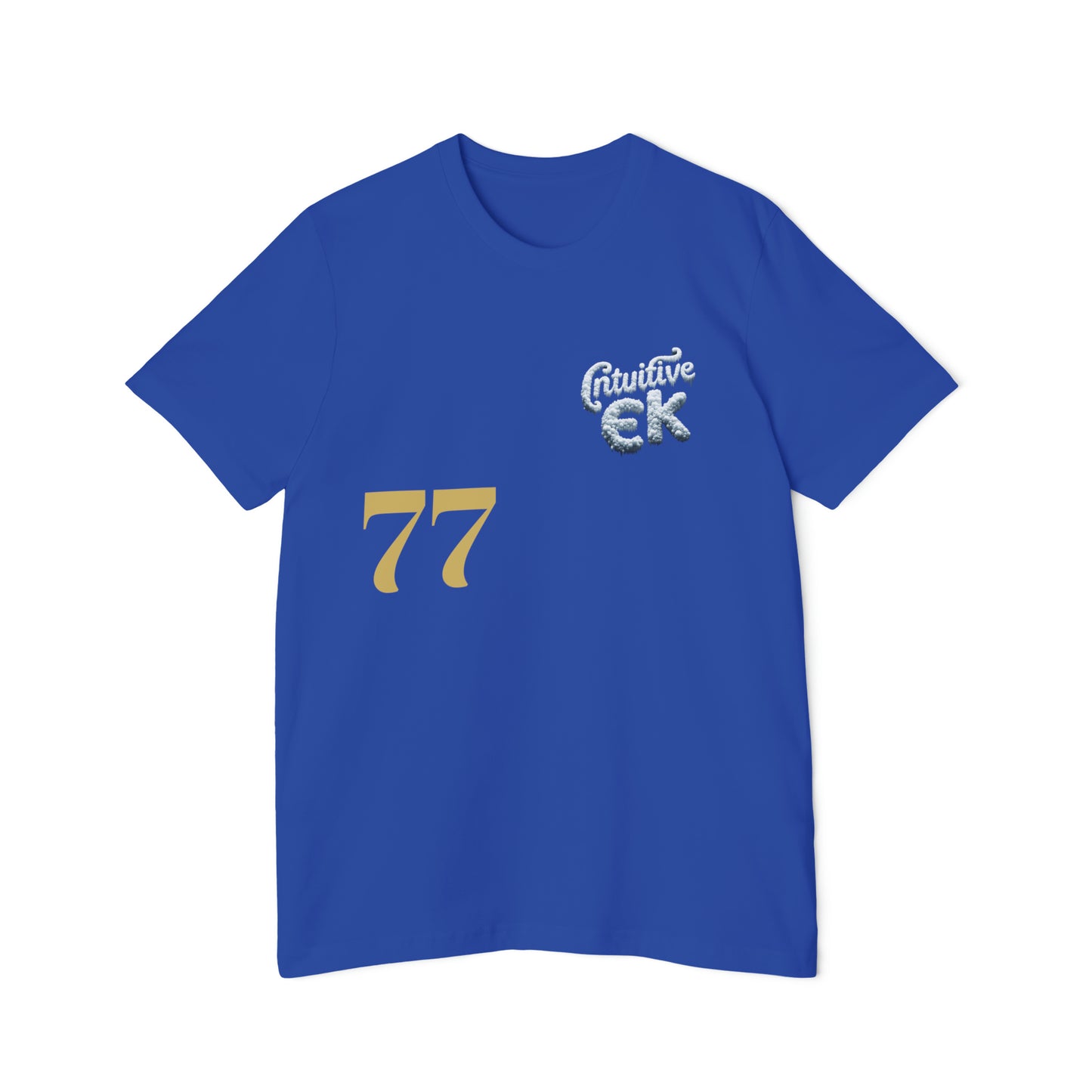 Intuitive EK77 Signature Unisex Cotton Tee: Versatile Style for AlI