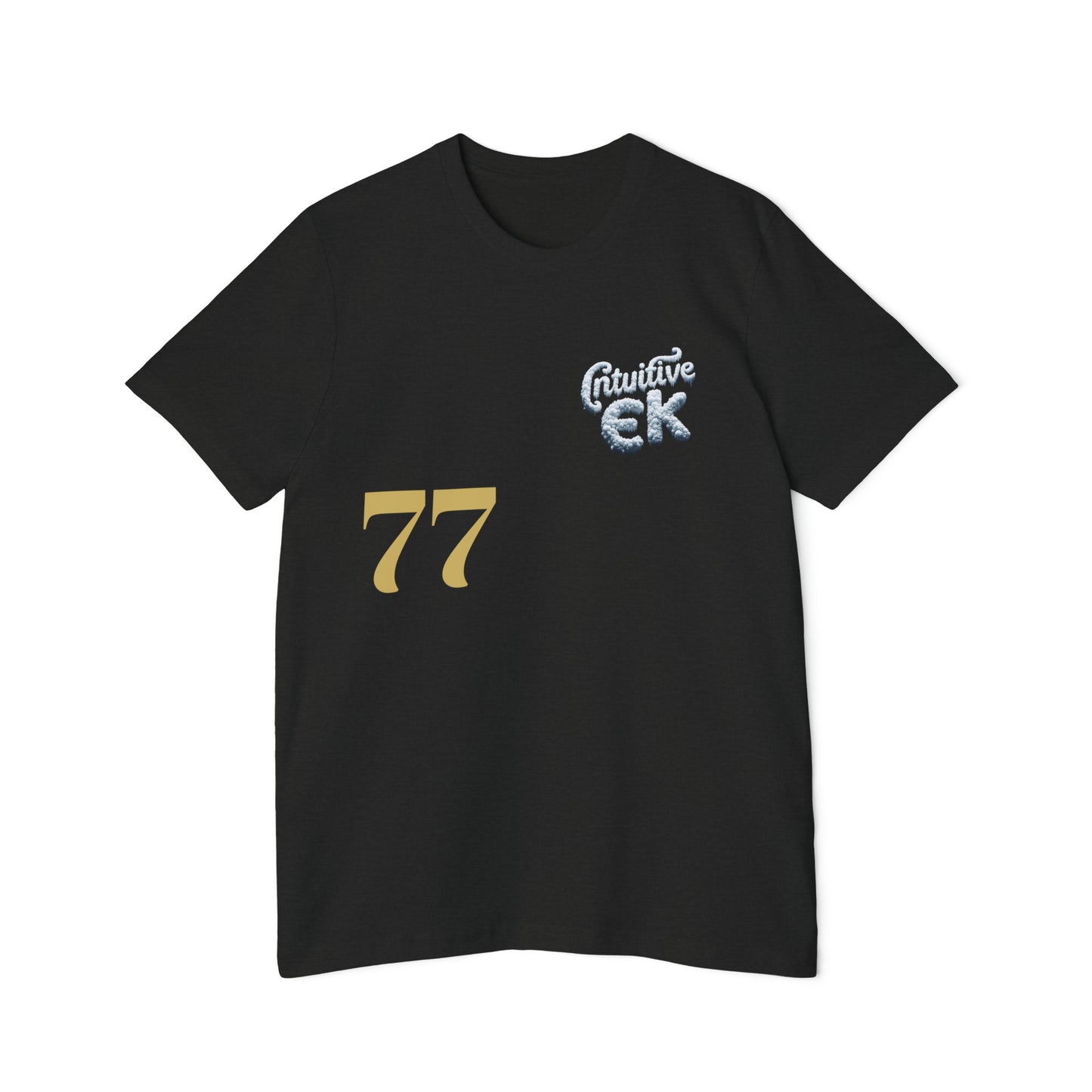 Intuitive EK77 Signature Unisex Cotton Tee: Versatile Style for AlI
