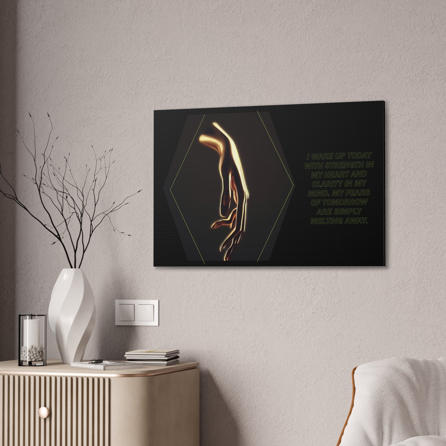 Strength and Serenity - Affirmation Wall Art