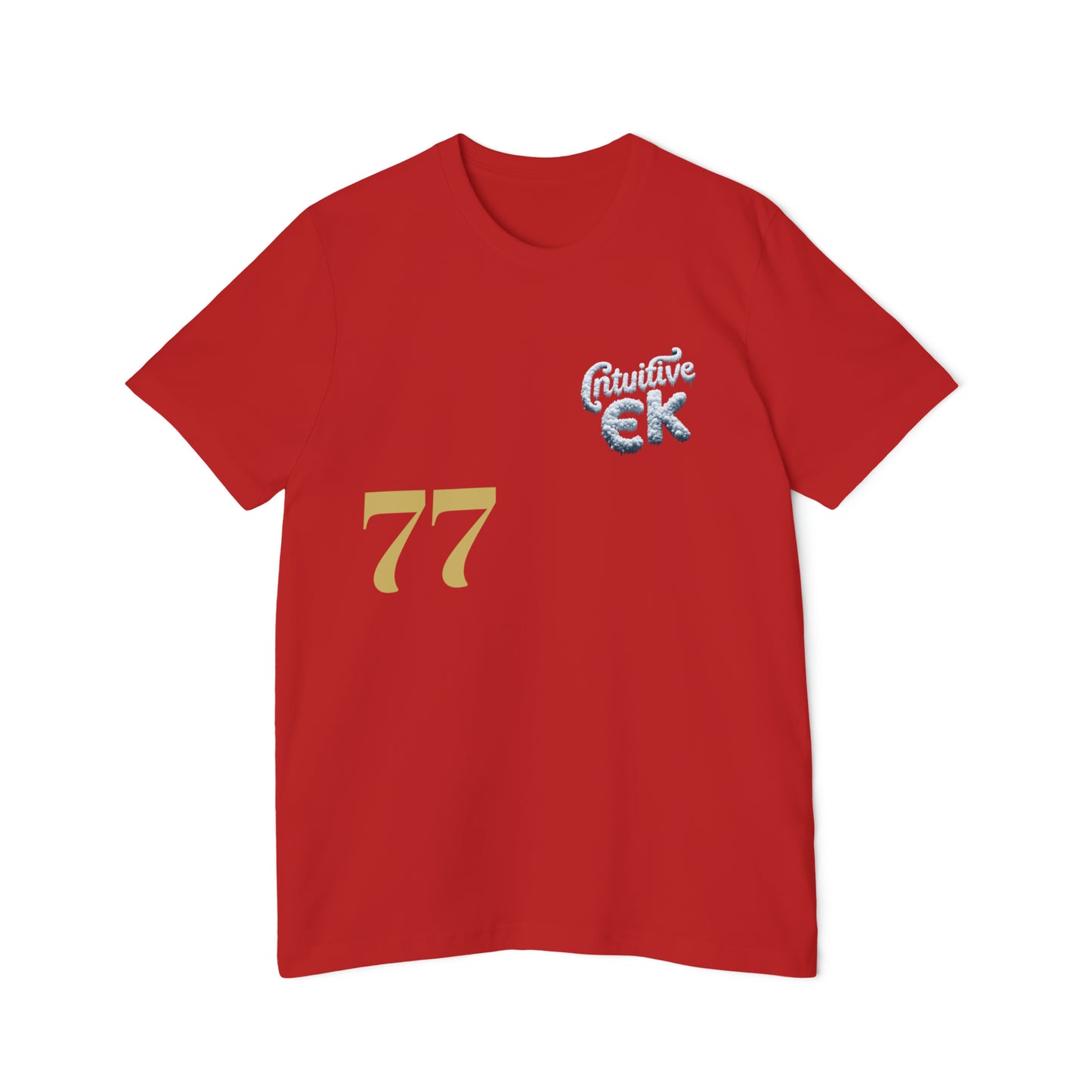 Intuitive EK77 Signature Unisex Cotton Tee: Versatile Style for AlI