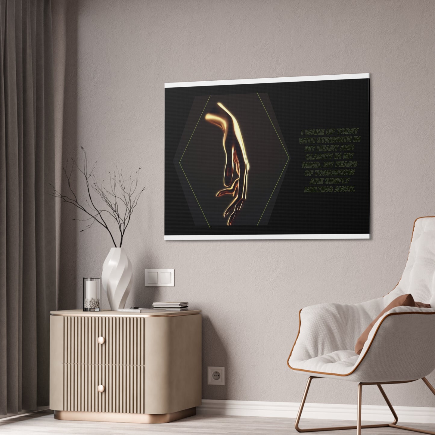 Strength and Serenity - Affirmation Wall Art