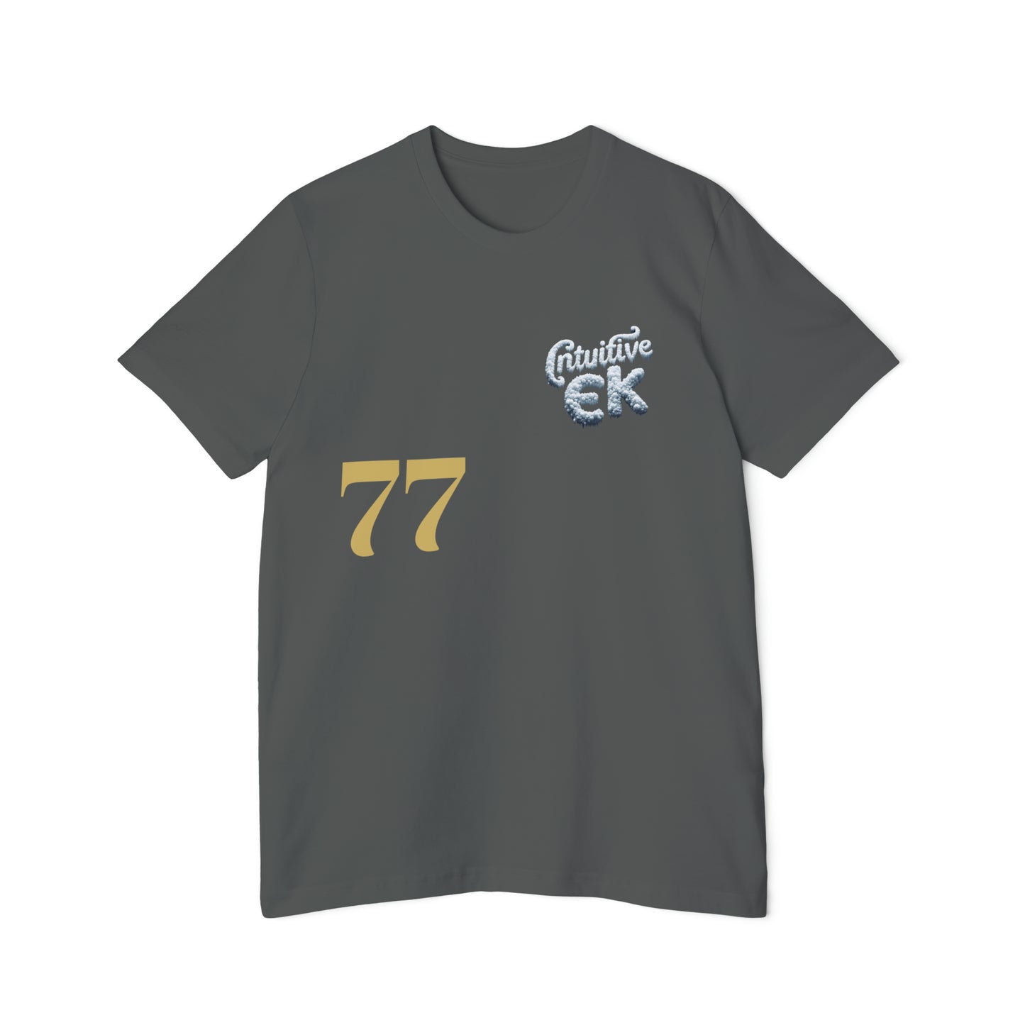 Intuitive EK77 Signature Unisex Cotton Tee: Versatile Style for AlI