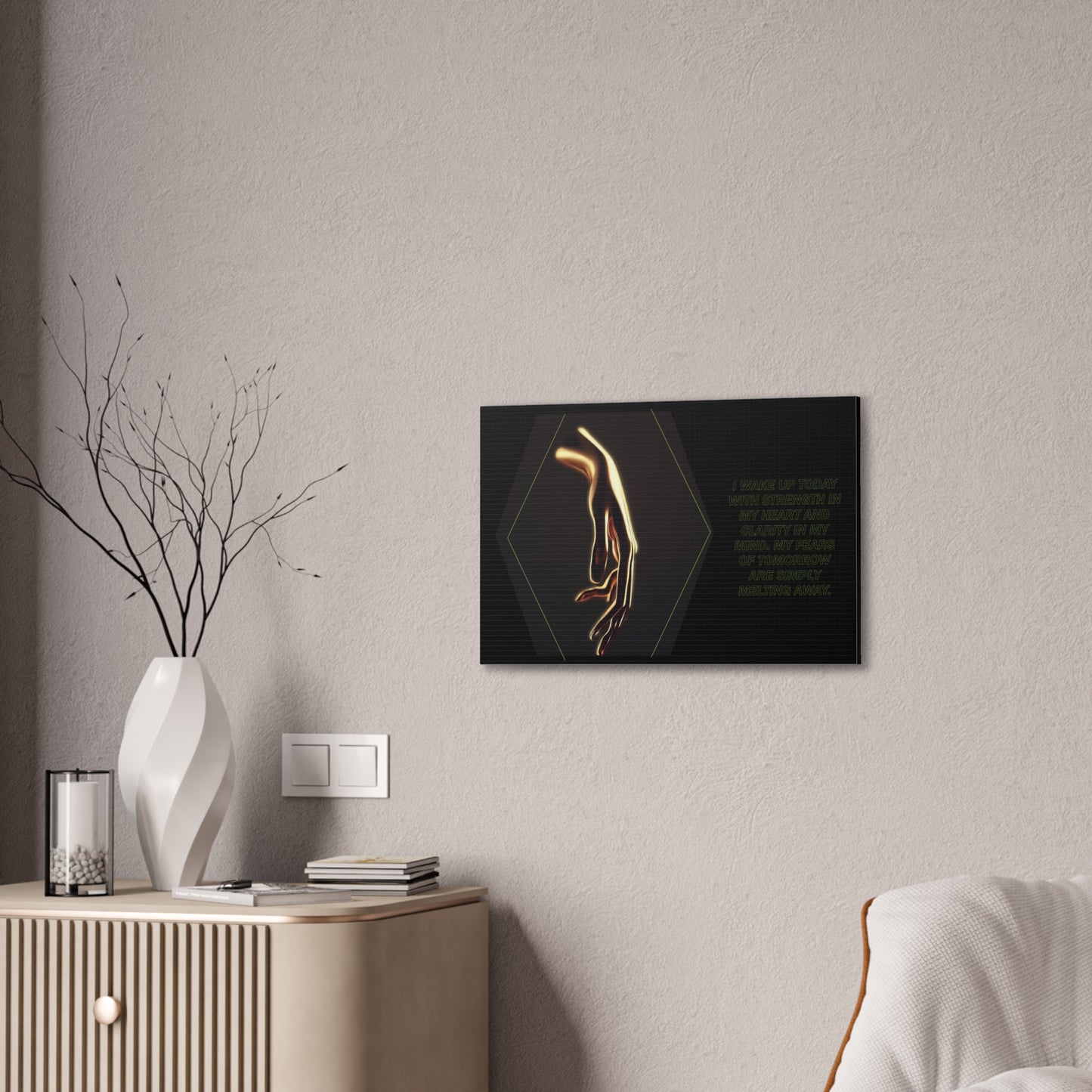 Strength and Serenity - Affirmation Wall Art