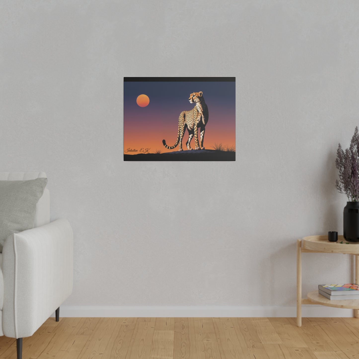 Majestic Cheetah Under Serengeti Twilight - Wall Art Print