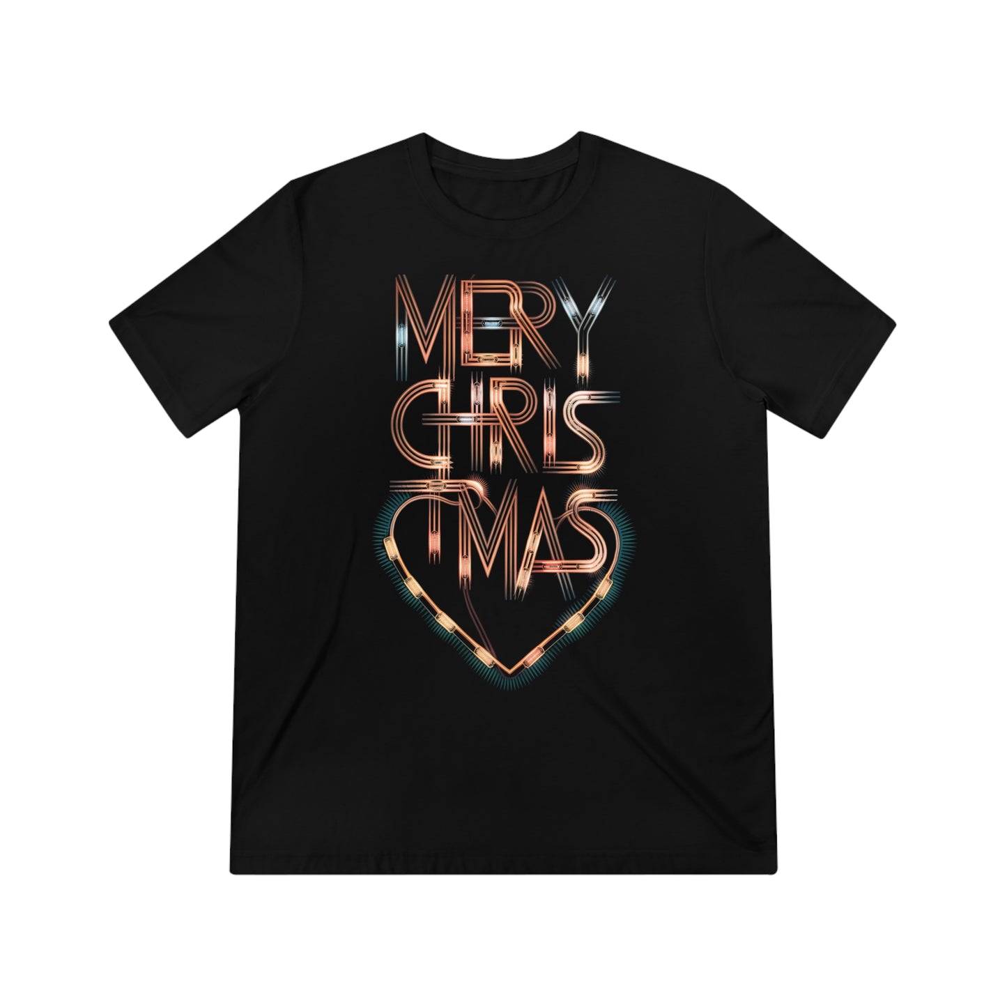 Geometric Christmas Lights Tee