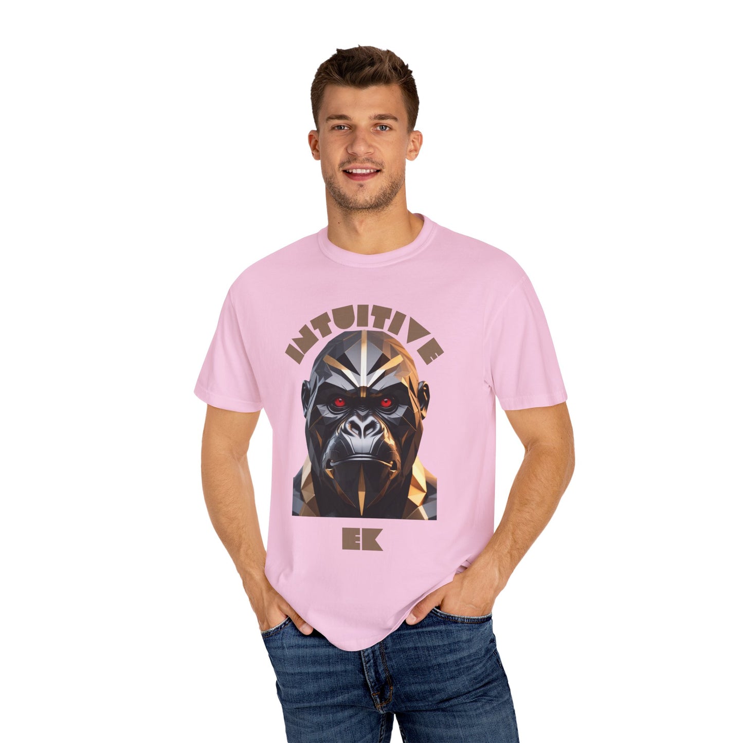 Stylized Gorilla T-Shirt – Edgy Polygonal Art with Futuristic Vibe