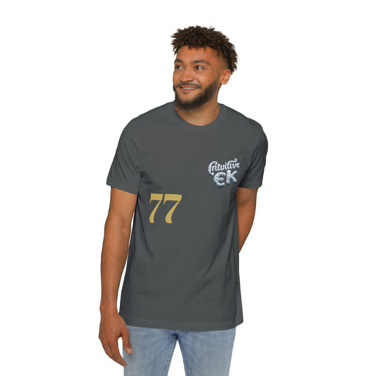 Intuitive EK77 Signature Unisex Cotton Tee: Versatile Style for AlI