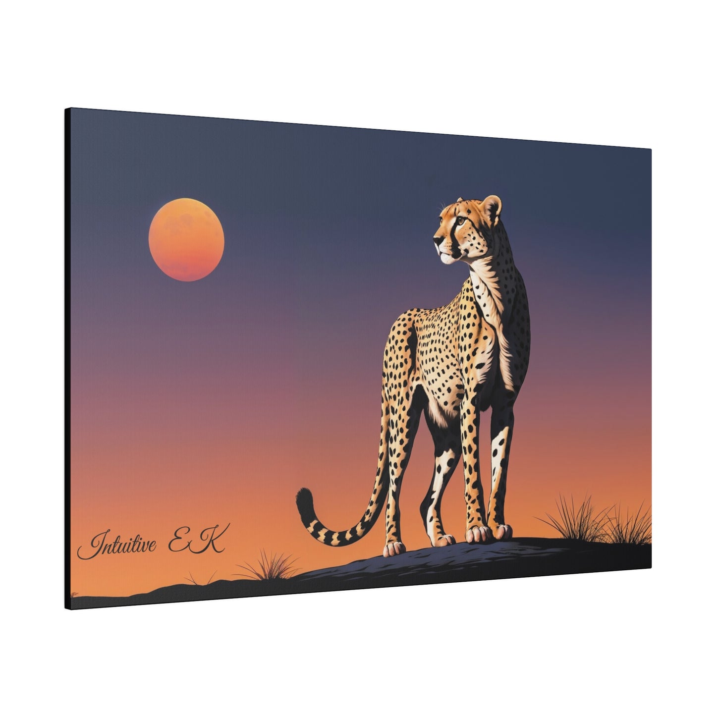 Majestic Cheetah Under Serengeti Twilight - Wall Art Print