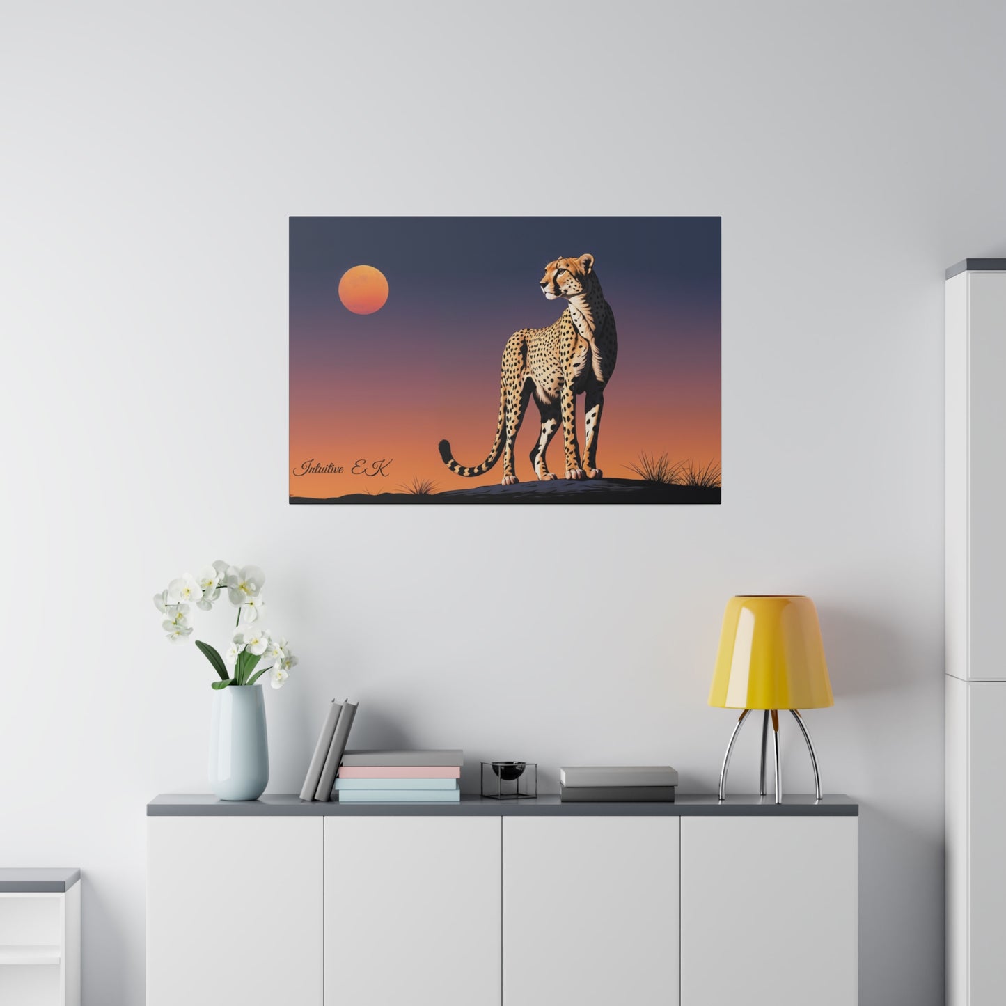 Majestic Cheetah Under Serengeti Twilight - Wall Art Print