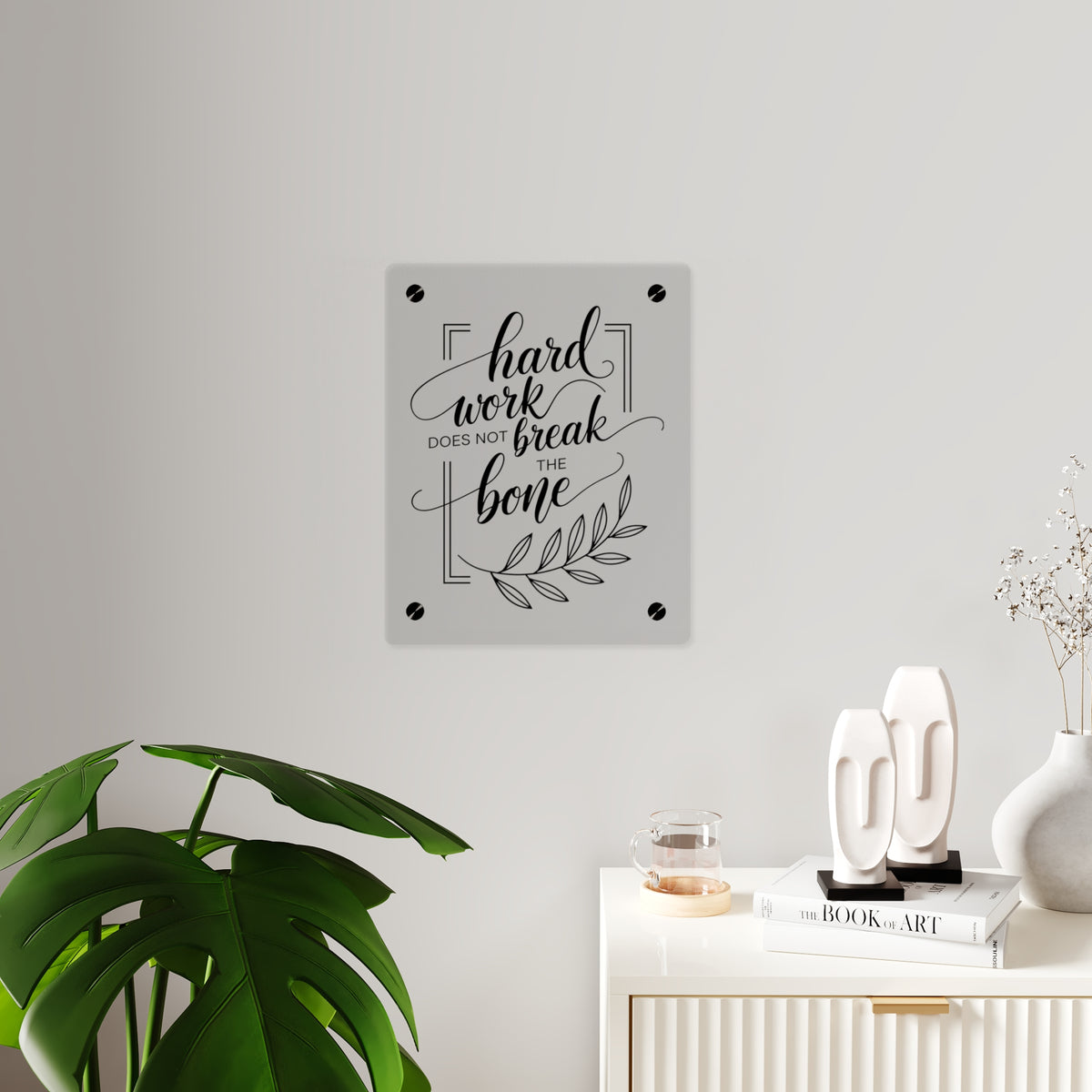 Hard Work Quote Wall Art – Inspirational Décor for Entrepreneurs