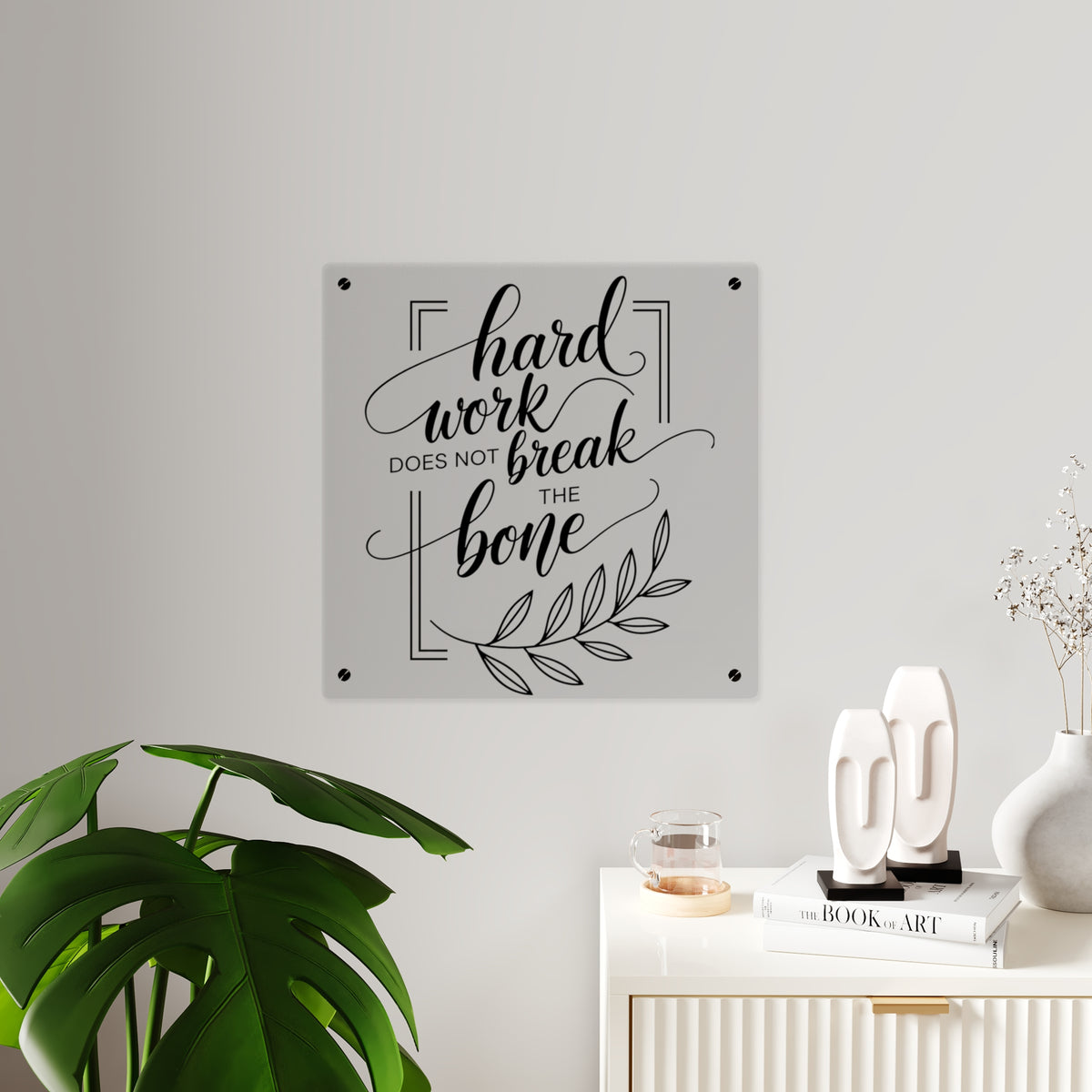 Hard Work Quote Wall Art – Inspirational Décor for Entrepreneurs
