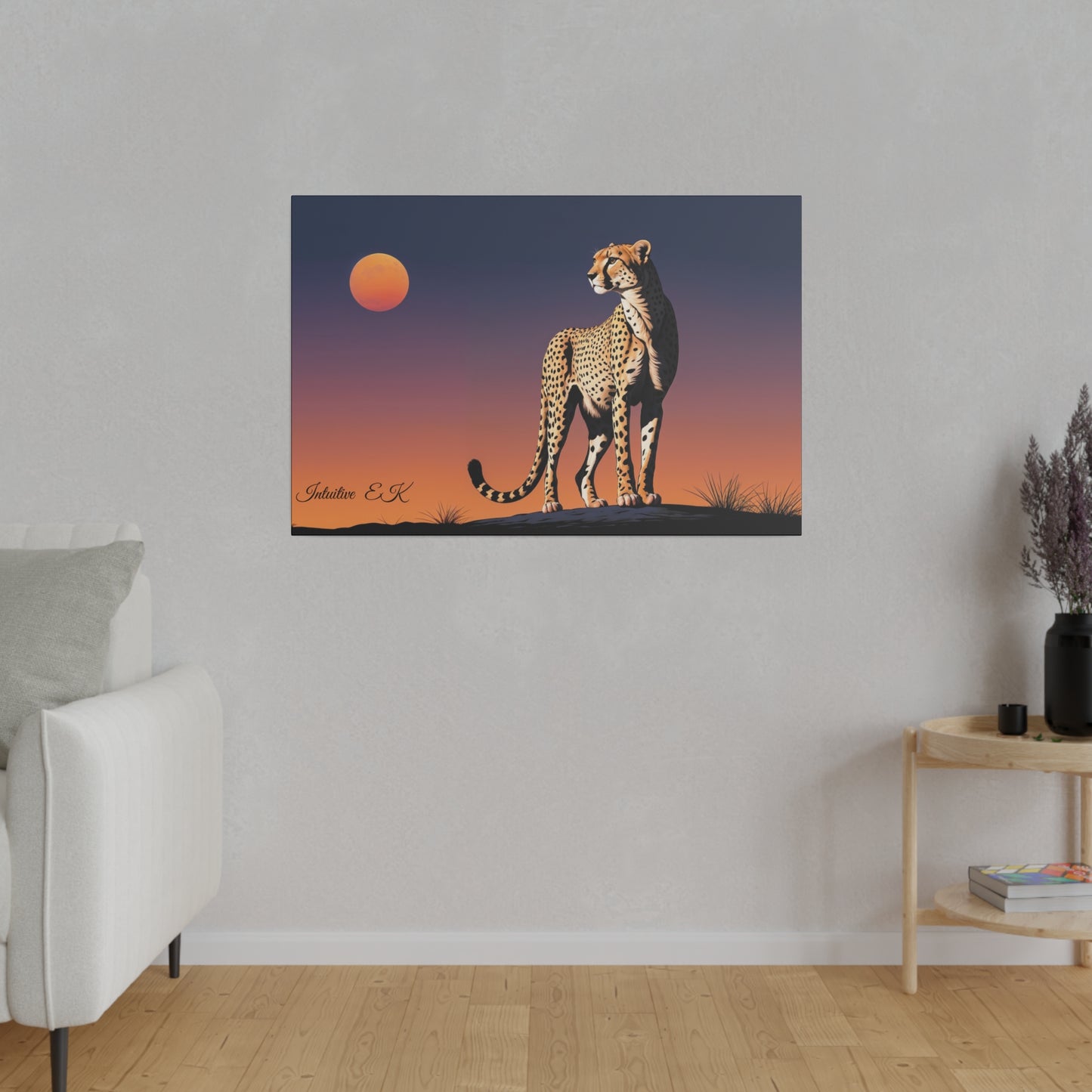 Majestic Cheetah Under Serengeti Twilight - Wall Art Print