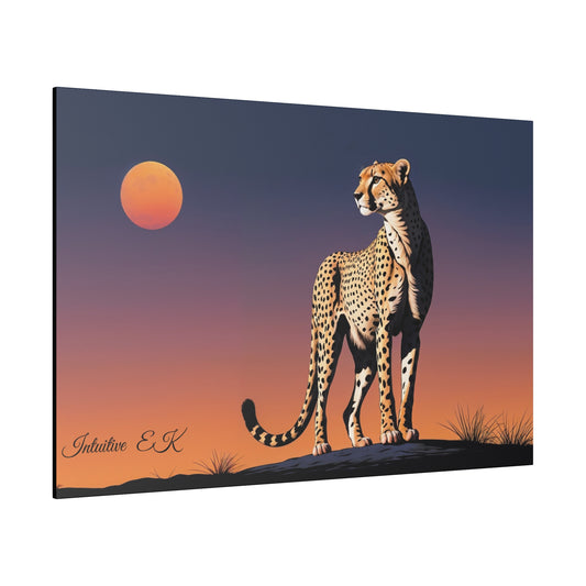 Majestic Cheetah Under Serengeti Twilight - Wall Art Print