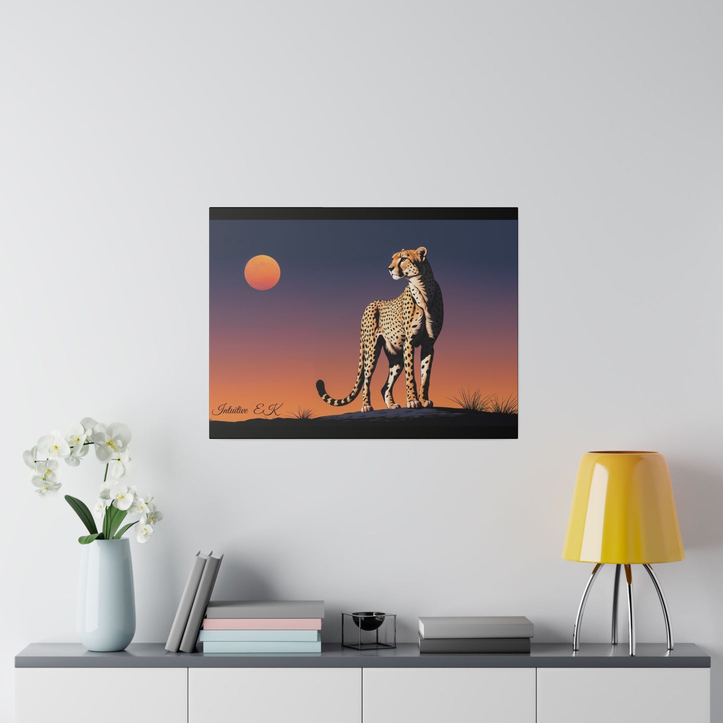 Majestic Cheetah Under Serengeti Twilight - Wall Art Print