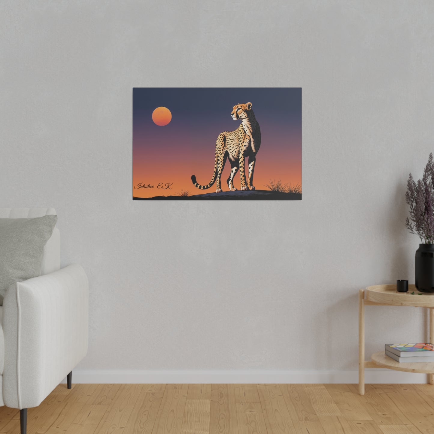 Majestic Cheetah Under Serengeti Twilight - Wall Art Print