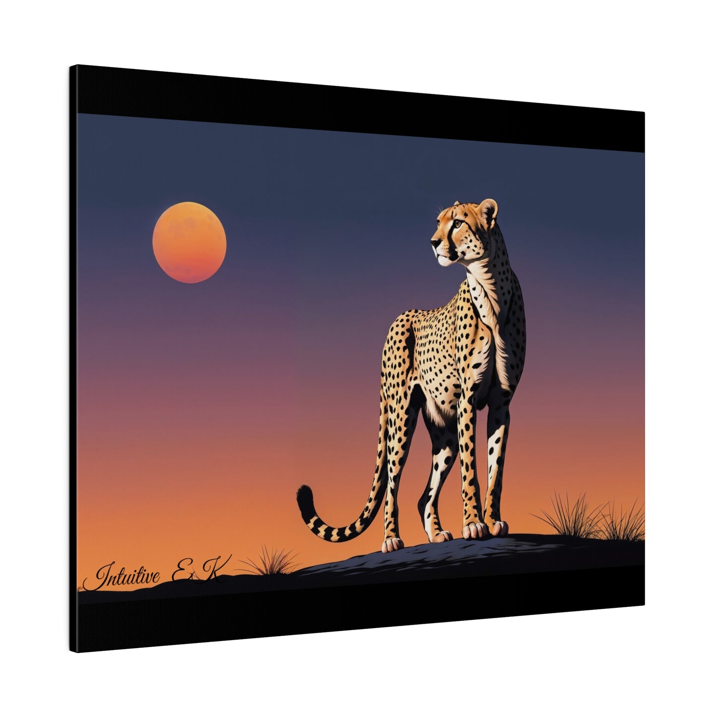 Majestic Cheetah Under Serengeti Twilight - Wall Art Print