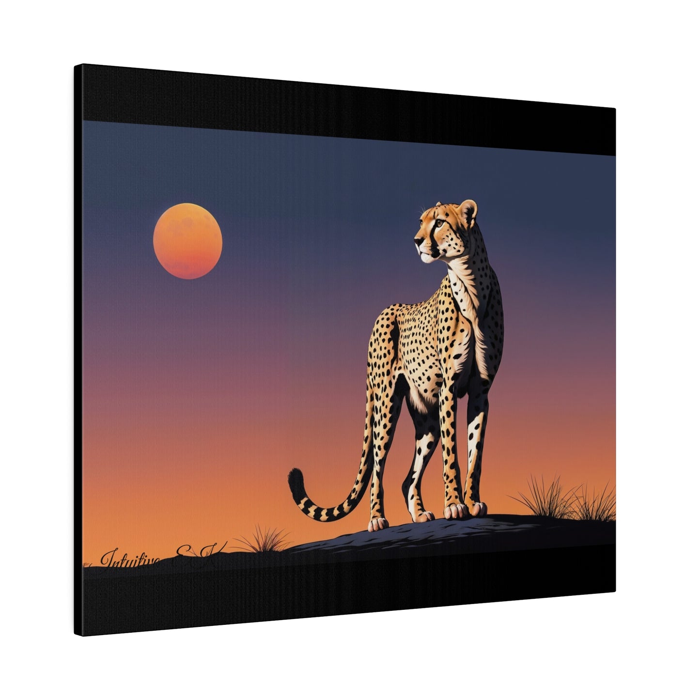 Majestic Cheetah Under Serengeti Twilight - Wall Art Print