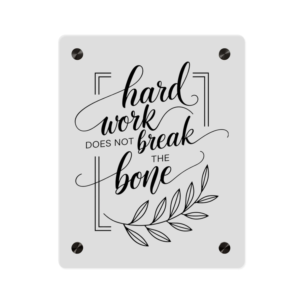 Hard Work Quote Wall Art – Inspirational Décor for Entrepreneurs
