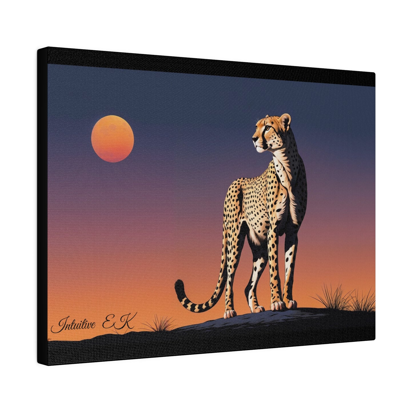 Majestic Cheetah Under Serengeti Twilight - Wall Art Print