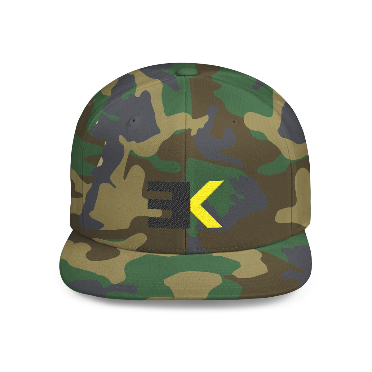 EK Logo Flat Bill Snapback Hat