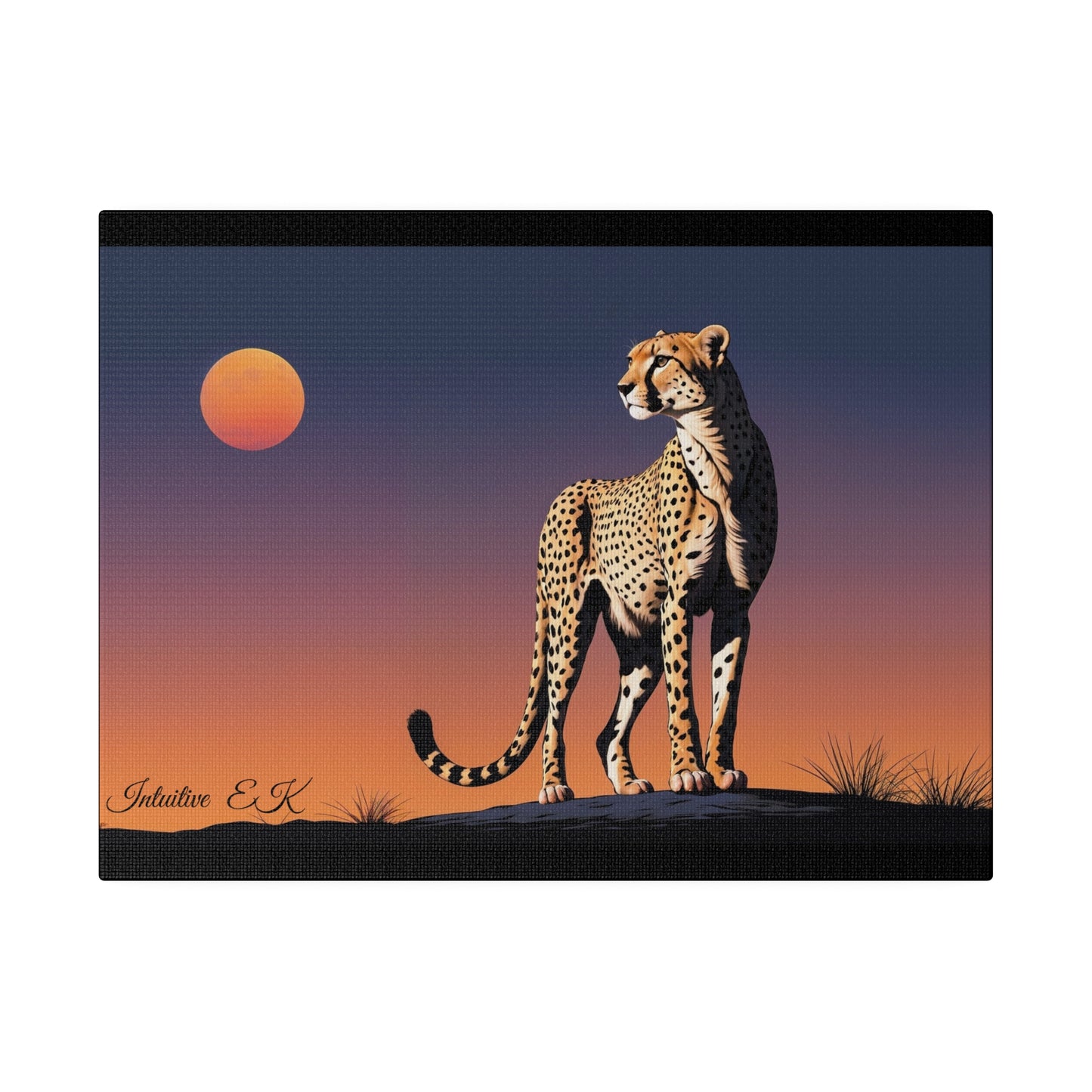 Majestic Cheetah Under Serengeti Twilight - Wall Art Print