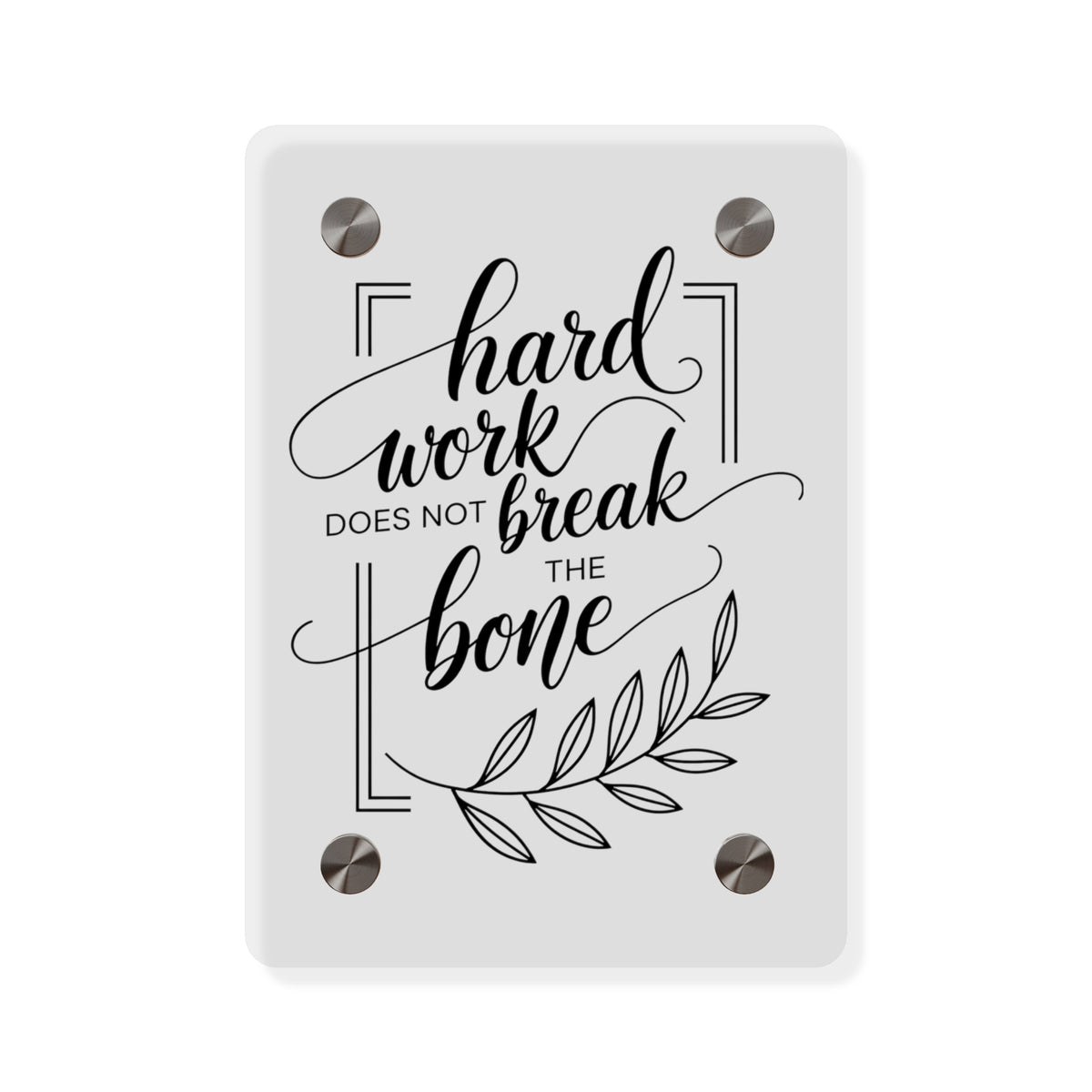 Hard Work Quote Wall Art – Inspirational Décor for Entrepreneurs