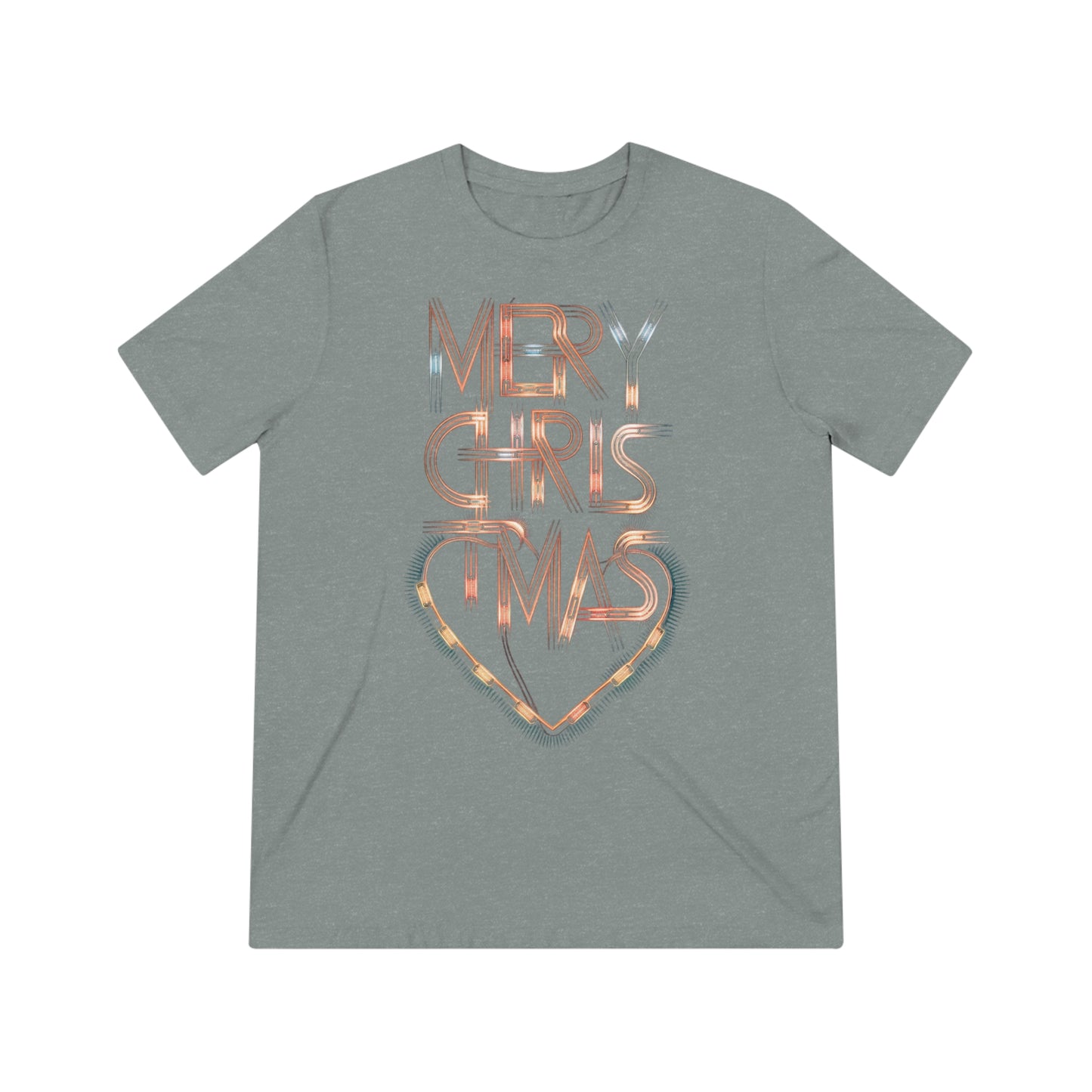 Geometric Christmas Lights Tee