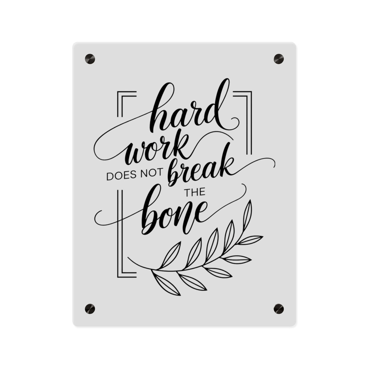 Hard Work Quote Wall Art – Inspirational Décor for Entrepreneurs