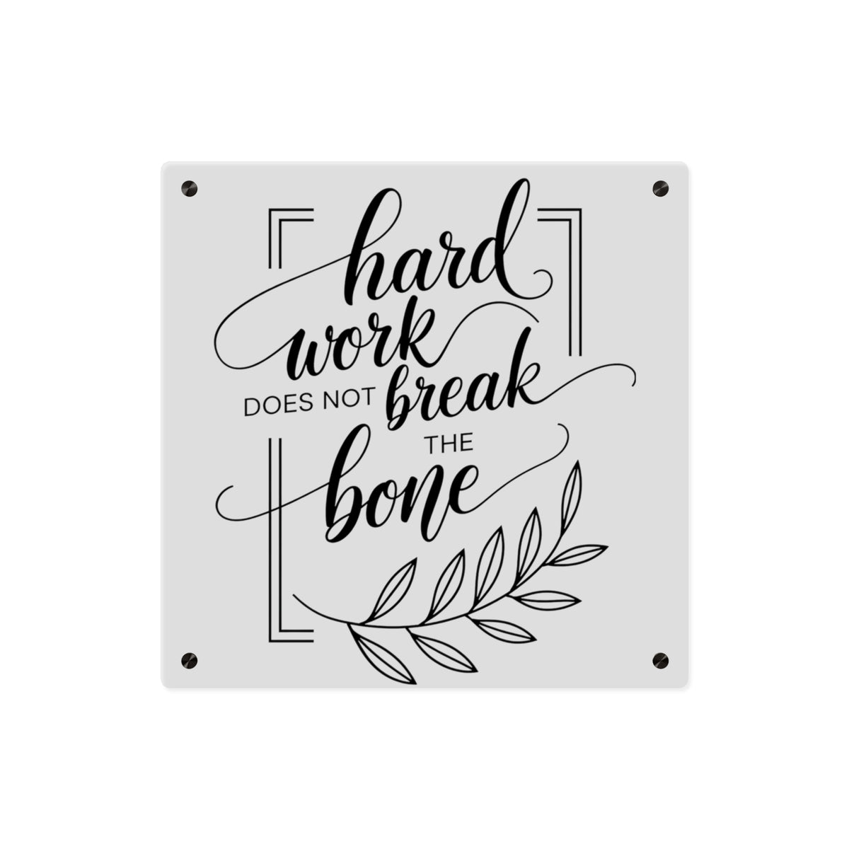 Hard Work Quote Wall Art – Inspirational Décor for Entrepreneurs