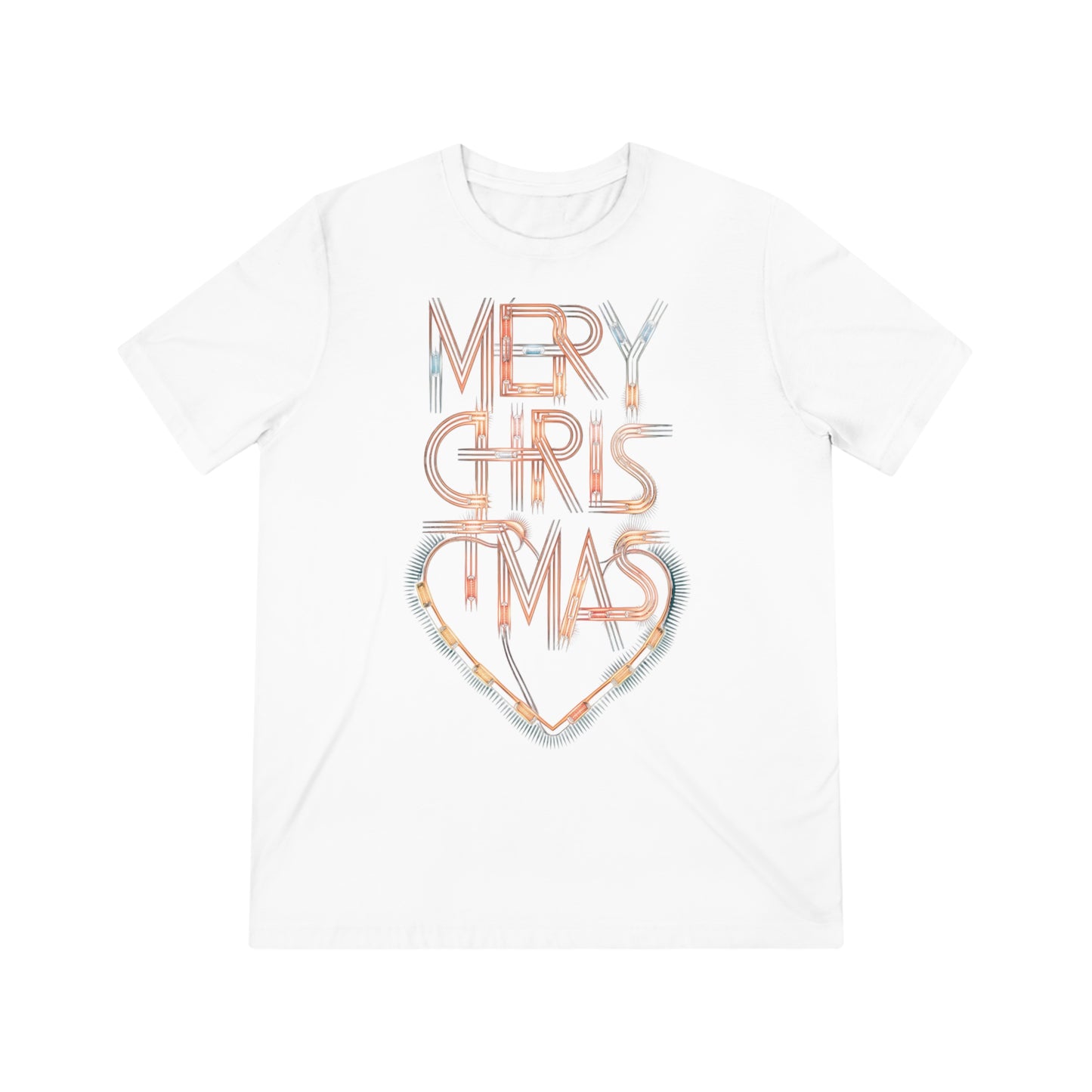 Geometric Christmas Lights Tee