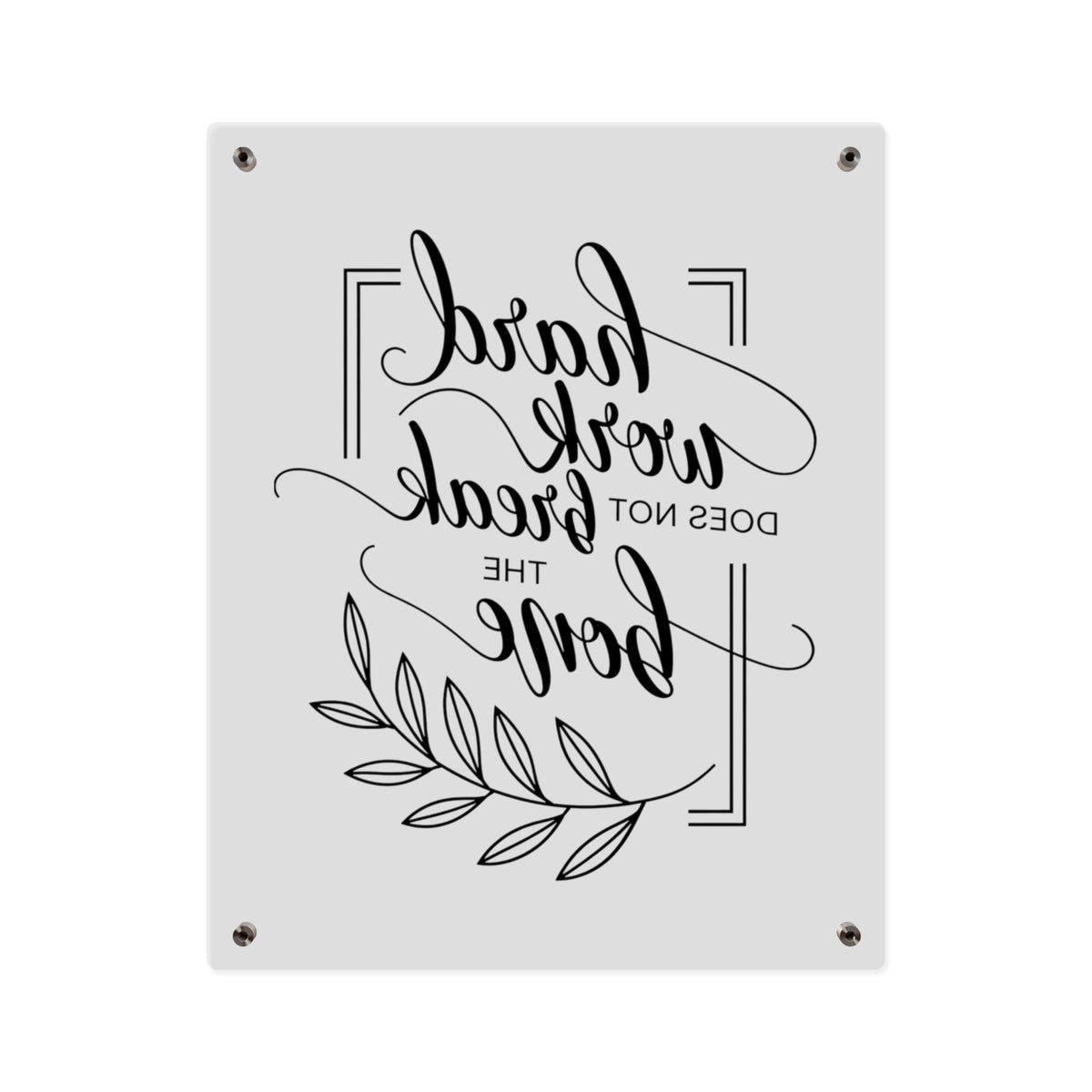 Hard Work Quote Wall Art – Inspirational Décor for Entrepreneurs