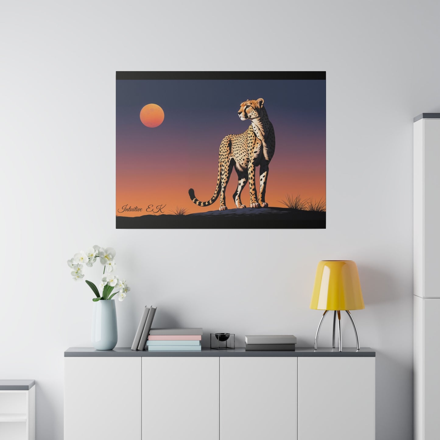 Majestic Cheetah Under Serengeti Twilight - Wall Art Print