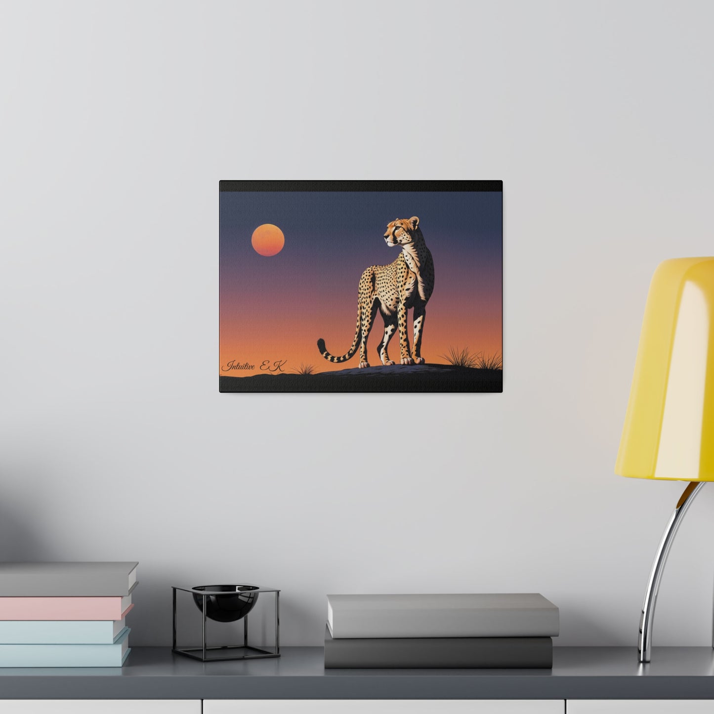 Majestic Cheetah Under Serengeti Twilight - Wall Art Print