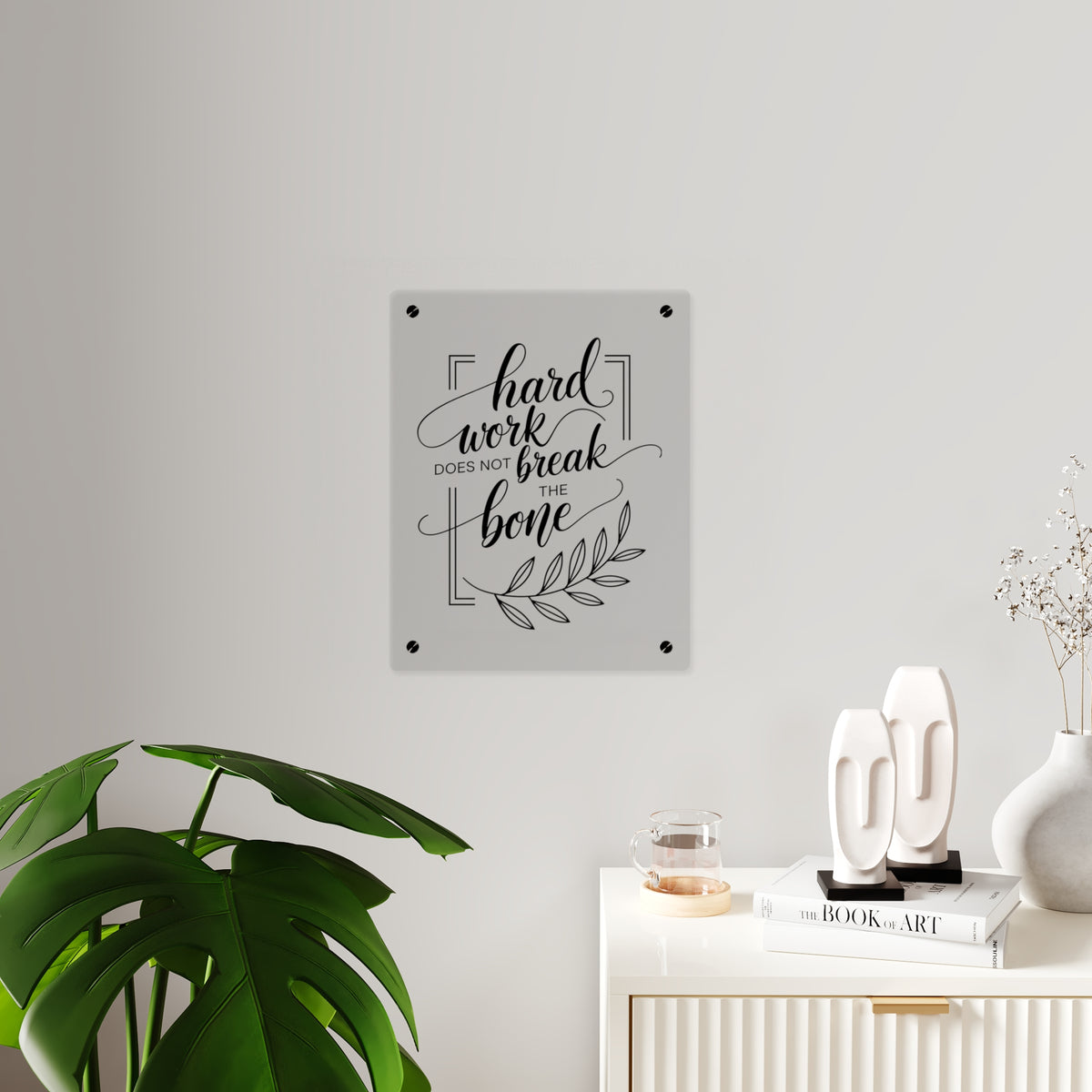 Hard Work Quote Wall Art – Inspirational Décor for Entrepreneurs