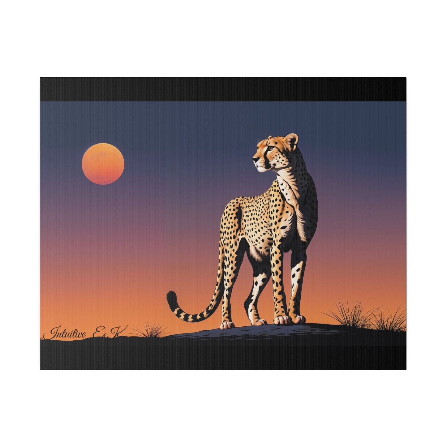 Majestic Cheetah Under Serengeti Twilight - Wall Art Print